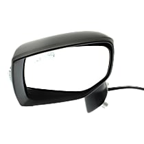 Driver Side Mirror, Power, Manual Folding, Heated, Paintable, In-housing Signal Light, Without memory, Without Puddle Light, Without Auto-Dimming, With Blind Spot Detection in Glass