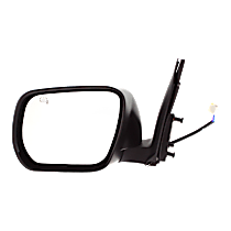 Driver Side Mirror, Power, Manual Folding, Heated, Paintable, No Signal Light, No Memory, No Puddle Light, No Auto-Dimming, No Blind Spot Feature