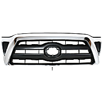 Grille Assembly, Chrome Shell with Black Insert