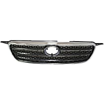Grille Assembly, Chrome Shell with Painted Dark Gray Insert