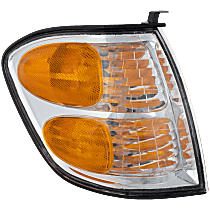 Front, Passenger Side Turn Signal Light, With bulb(s), Halogen, Double Cab, with Production Date Up to August 2004