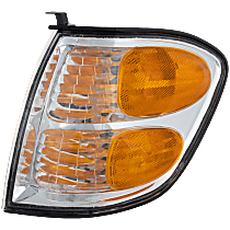 Front, Driver Side Turn Signal Light, With bulb(s), Halogen, Double Cab, with Production Date Up to August 2004