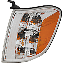 Front, Driver Side Turn Signal Light, With bulb(s), Double Cab, with Production Date From August 2004