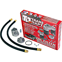1150 Oil Filter Relocation Kit - Polished, Aluminum, Single oil filter, Direct Fit