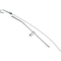 9225 Oil Dipstick - Chrome, Steel, Direct Fit, Sold individually