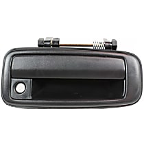 Front, Passenger Side Exterior Door Handle, Textured Black, With Key Hole