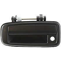 Front, Driver Side Exterior Door Handle, Textured Black, With Key Hole