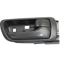 Front or Rear, Passenger Side Interior Door Handle, Gray, With Door Lock Button