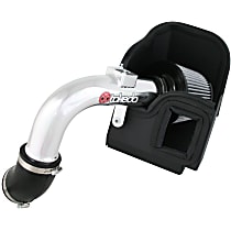 Cold Air Intake, Naturally Aspirated, Incl. Air Filter Air Tube, Heat Shield, Clear Coated Polished Aluminum Tube, +6 HP/+7 Lbs. x Ft. Torque, Dry, 4 Cyl 2.0L, Takeda Retain Stage 2 - 