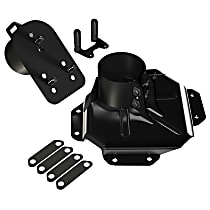 4838130 Spare Tire Carrier - Black, Steel, Direct Fit, Sold individually