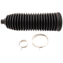 Front, Passenger Side Steering Rack Boot, with Bellows with Locking C-Clamps