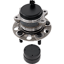 Rear, Driver or Passenger Side Wheel Hub, 5 Lugs, With Bearing