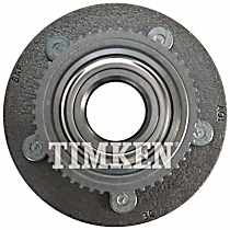 Front, Driver or Passenger Side Wheel Hub, 4-Wheel ABS, RWD, With Bearing, Timken OE Replacement
