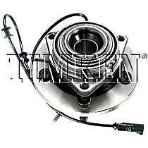 Front, Driver or Passenger Side Wheel Hub, 4-Wheel ABS, 4WD, 5 Lugs, With Bearing, Timken OE Replacement