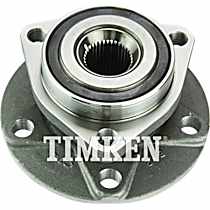 Front, Driver or Passenger Side Wheel Hub, Front Wheel Drive, FWD, 5 Lugs, With Bearing, Timken Wheel Hub