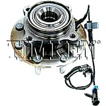 Front, Driver or Passenger Side Wheel Hub,  Single Rear Wheels, 4WD, 8 Lugs, With Bearing, Timken OE Replacement