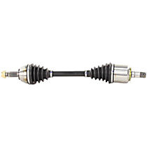 Front, Driver Side Axle Assembly,  Updated Design, Standard Duty Replacement, New, 1.6L 4Cyl Automatic, Transaxle