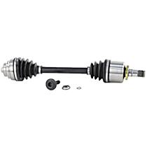 Front, Driver Side Axle Assembly,  Standard Duty Replacement, New, 1.5L 3Cyl Automatic, Transaxle