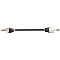 Front, Passenger Side Axle Assembly, FWD, Automatic CVT Transaxle, Updated Design, with 1 piece axle design, Standard Duty Replacement, New, OE Replacement Series