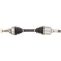 Front, Driver Side Axle Assembly, Updated Design, Standard Duty Replacement, New, 3.5L 6Cyl