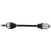 Front, Driver Side Axle Assembly, Standard Duty Replacement, 3.5L 6Cyl, New, OE Replacement Series