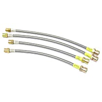 RP 6911-DC Brake Hose Set Steel Braided with Clear Protective Jacket - Replaces OE Number 99 5522 101