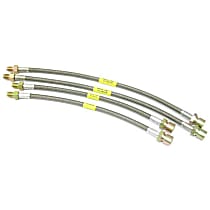 RP 6928-DC Brake Hose Set Steel Braided with Clear Protective Jacket - Replaces OE Number 99 5522 102
