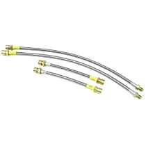 RP 6944-DC Brake Hose Set Steel Braided with Clear Protective Jacket - Replaces OE Number 99 5522 104
