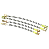 RP 6993-DC Brake Hose Set Steel Braided with Clear Protective Jacket - Replaces OE Number 99 5522 107