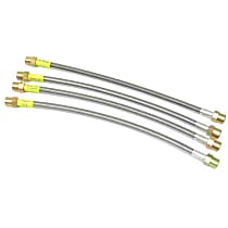 RP 6996-DC Brake Hose Set Steel Braided with Clear Protective Jacket - Replaces OE Number 99 5522 108