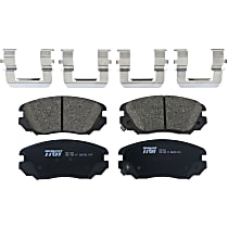 Front Ceramic Brake Pad Set, Premium Braking Series