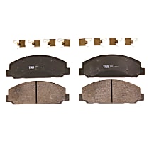 Front Semi-Metallic Brake Pad Set, Premium Braking Series