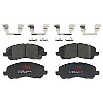 Front Ceramic Brake Pad Set, Premium Braking Series