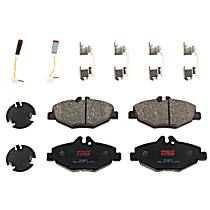 Front Semi-Metallic Brake Pad Set, Premium Braking Series