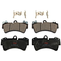 TXH1014 Front 2-Wheel Set Semi-Metallic Brake Pads, Premium Braking Series
