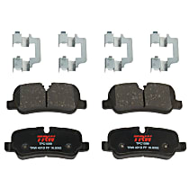 TXH1099 Rear 2-Wheel Set Semi-Metallic Brake Pads, Premium Braking Series