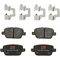 TXH1314 Rear 2-Wheel Set Semi-Metallic Brake Pads, Premium Braking Series