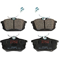 TXM0838 Rear 2-Wheel Set Semi-Metallic Brake Pads, Premium Braking Series