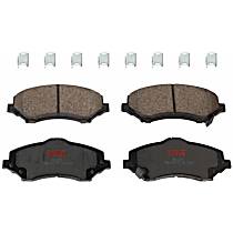 Front Semi-Metallic Brake Pad Set, Exclude Heavy Duty Brakes, Premium Braking Series