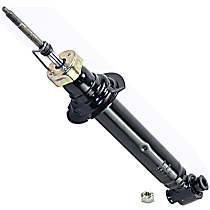 Rear, Driver or Passenger Side Bare Strut, Low Gas Charged Unit - Slow Strut Rod Extension, OESpectrum Strut Series