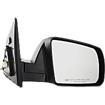 Passenger Side Mirror, Power, Manual Folding, Heated, Textured Black, Without Signal Light, Memory, Puddle Light, Auto-Dimming, and Blind Spot Feature, For Models With Cold Climate Specification