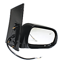Passenger Side Mirror, Power Adjust, Heated, Paintable, Manual Folding, No Signal Light, No Blind Spot Feature, No Memory, No Puddle Light, No Auto-Dimming