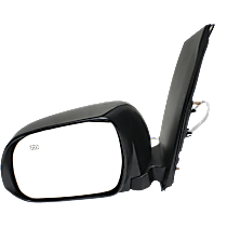 Driver Side Mirror, Power Adjust, Heated, Manual Folding, Paintable, No Signal Light, No Memory, No Puddle Light, No Auto-Dimming, No Blind Spot Feature