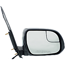 Passenger Side Mirror, Power Adjust, Non-Heated, Manual Folding, Textured Black, No Signal Light, No Memory, No Puddle Light, No Auto-Dimming, With Blind Spot Glass