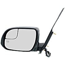 Driver Side Mirror, Power, Heated, Manual Folding, Paintable, No Signal Light, No Memory, No Puddle Light, with Blind Spot Glass, LE/SE Models, 6 Cyl., 3.5L Engine