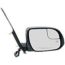 Passenger Side Mirror, Power, Heated, Manual Folding, Paintable, No Signal Light, No Memory, No Puddle Light, with Blind Spot Glass, LE/SE Models, 6 Cyl., 3.5L Engine