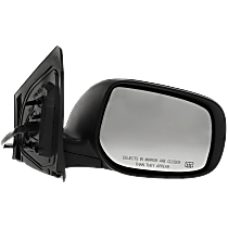 Passenger Side Mirror, Power, Manual Folding, Heated, Paintable, Without Signal Light, Memory, Puddle Light, Auto-Dimming, and Blind Spot Feature, Japan/USA Built Vehicles