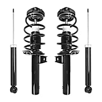 4-11060-257020-001 Front and Rear, Driver and Passenger Side Shock and Fully Loaded Strut