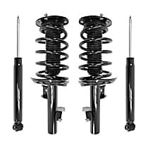 4-13301-257200-001 Front and Rear, Driver and Passenger Side Shock and Fully Loaded Strut