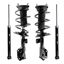 Front and Rear, Driver or Passenger Side Shock and Fully Loaded Strut